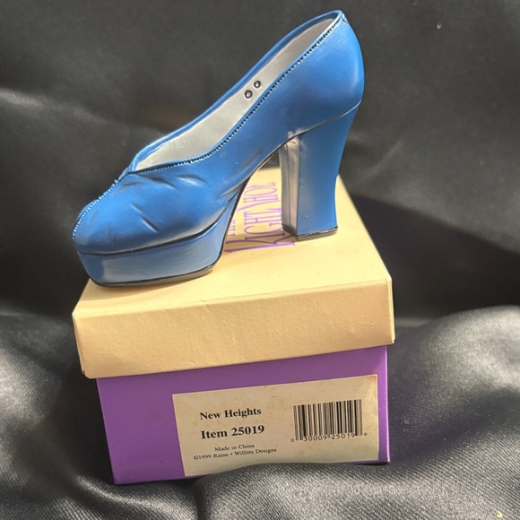 Just The Right Shoe Blue Heels - Picture 2 of 5